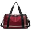 Smell Proof Duffel Checkered Overnight Weekender Bags for Women Nylon Sport Gym Duffle Weekender Bag with Luggage Slip