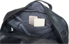 20" Custom Emboss Logo Black/brown Faux Pu Leather Carry on Shoulder Duffle Travel Bag for Men
