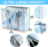 Large Insulated Custom Reusable Sublimation Printing Grocery Shopping Tote Bag, Waterproof Insulated Cooler Bags