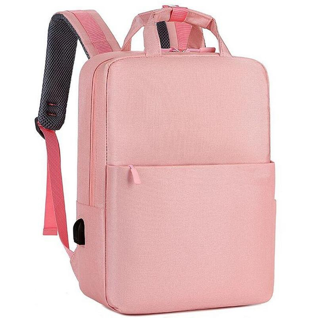 New Arrival Custom Waterproof Recycled Pet Fabric Daypack Pink Girl School Bag Travelling Rucksack Laptop Backpack for Women