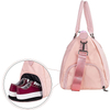 Pink Waterproof Ladies Women Large Capacity Travel Duffel Bag Sports GYM Bags With Shoe Compartment