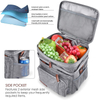 Promotion Wholesale Lunch Bag Thermal Cooler Bag Insulated Fashion Aluminum Foil with Hand Carry Cooler Bags Bulk