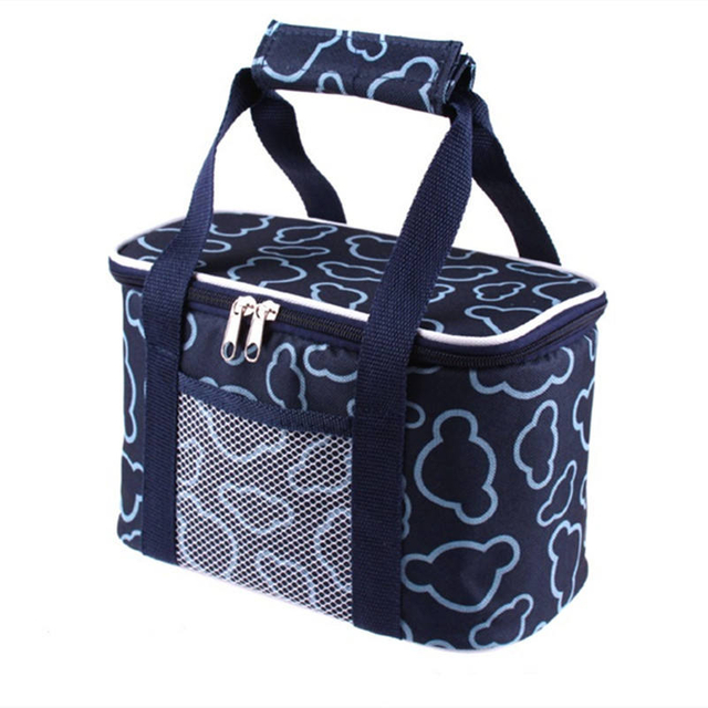 customize wholesale lunch cooler bag Oxford cloth thick cooler bag insulated fashion aluminum foil with hand carry cooler bags factory