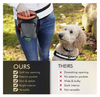 Custom Pet Food Storage Belt Holder Dog Walking Training Treat Bag Toggle Drawstring Pouch Bag with Poop Bag Dispenser