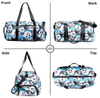 Large Women Printed Sports Utility Tote Luggage Travel Bags Duffle Portable Weekender Overnight Bag Duffel with Zipper Pouch