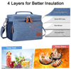 Portable Leakproof Travel Beer Can Thermal Insulated Bags Custom Logo Picnic School Thermal Lunch Cooler Bag for Hot Food