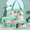 Foldable 3 Sets Strap Brush Makeup Cosmetic Pouch Bag Women And Men Travel Brush Bag Cosmetic