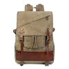 2022 New hot sales Custom travel knapsack plain vintage back pack male rucksack hipster canvas leather backpack for men
