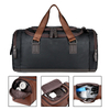 Wholesale Mens Pu Leather Duffle Bags Waterproof Large Business Travel Bag Overnight Gym Sports Weekend Bag for Multi Pockets