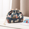 New Cute Bento Bag Handbag Canvas Lunch Portable Thermal Insulation Bag Aluminum Film Drawstring with Cooler Bag