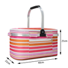 High Quality insulated Cooler Basket Custom Foldable Picnic Basket Collapsible with Cooler
