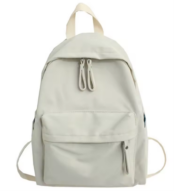 2026 New Minimalist Solid Color Backpack New Color Matching Backpack with Large Capacity and Multiple Pockets