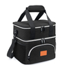 Waterproof Double Compartment Insulated Cooler Lunch Bag for Men And Women Leakproof Large Reusable Lunch Box for Office Work