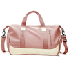 Fashion Girls Fitness Training Carry on Bags Duffel Pink Duffle Bag with Shoe Compartment for Women Travel