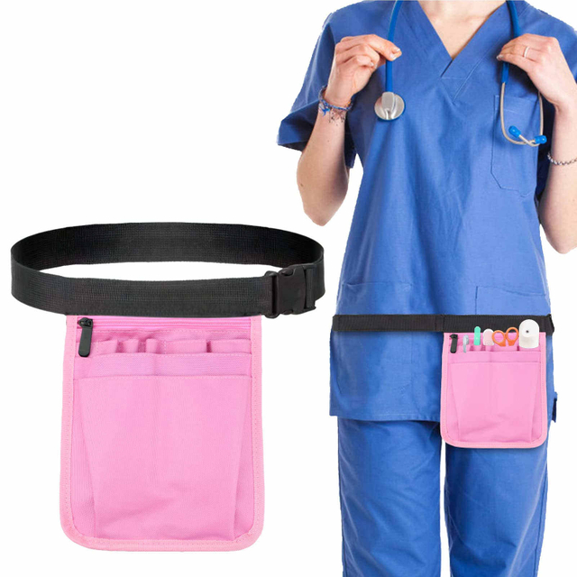 Nurse Fanny Pack Multi-Compartment Medical Organizer Belt Nurse Storage Bag Utility Waist Belt Care Kit Tool