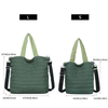 Women Outdoor Weekender Overnight Shoulder Tote Bags Light Weight Quilted Tote Puffered Quilted Travel Bag