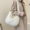 2022 Large Capacity Winter Warm Lightweight Quilted Puffy Handbag Women Crossbody Tote Bag Puffer Bags