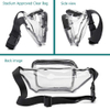 BSCI Factory PVC Fanny Pack Outdoor Sports Storage Bag Women's Customized Clean PVC Fanny Pack