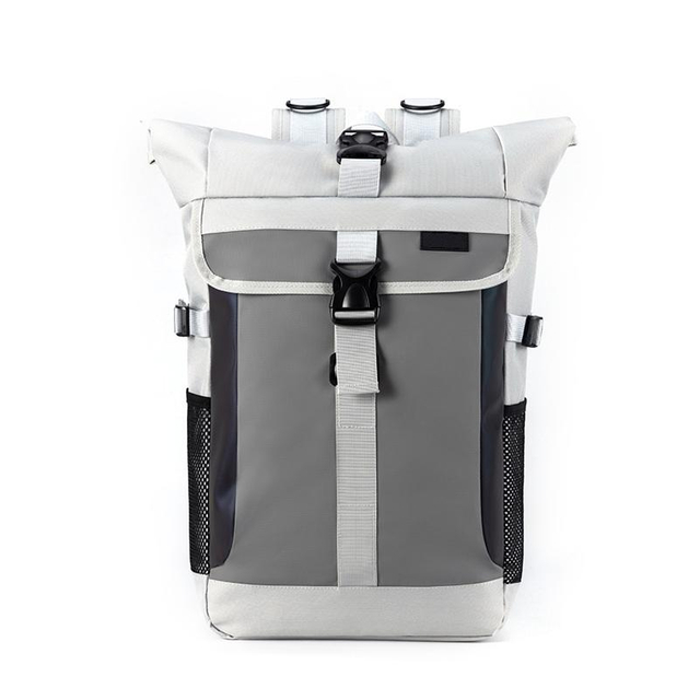 Large Capacity Bucket Laptop Backpack Leisure Tide Cool Roll-top Waterproof Backpack