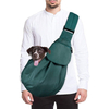 Dog Carrier Pouch Custom Dog Walking Bag Bicycle Pet Carrier Sling Crossbody Bag with Adjustable Strap Phone Pocket Safety Hook