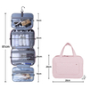 Factory Large Capacity Multifunction Direct Polyester 300D Portable With Stainless Hook Toiletry Kit Wash Gargle Bag