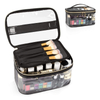 Organizer Makeup Case with Handle And Brush Storage Travel Makeup Bag Large Capacity Travel Cosmetic Bag Medium Makeup Bag