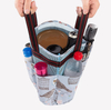 Portable Shower Caddy Basket Folding Bathroom Organizer Storage Mesh Makeup Bag Quick Dry Mesh Hanging Organizer