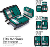 6 Set Packing Cubes Travel Luggage Packing Organizers With Laundry Bag Packing Cubes Organizer Bags For Travel
