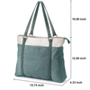 Work Lightweight Splice Canvas 15.6 Inch Handbag Purse Women Laptop Tote Bag