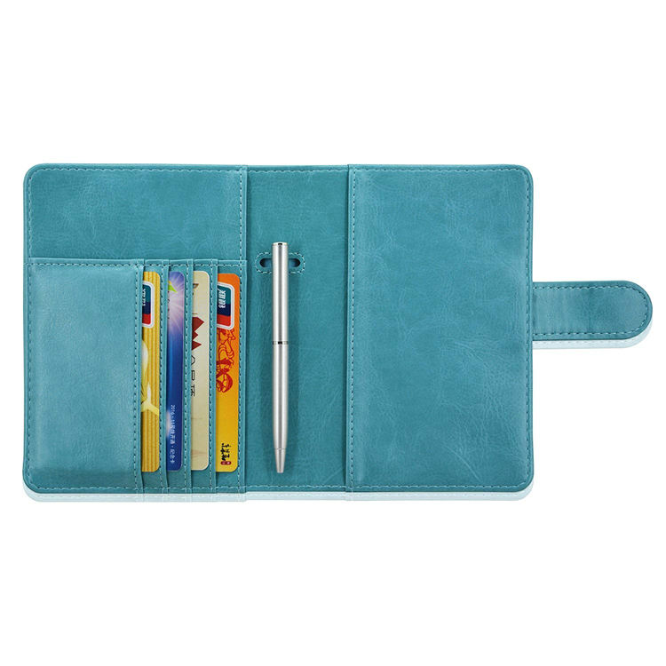 Custom Leather slim credit card wallet gift card holder wallet