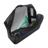 Fashion Unisex Lightweight Clear See-through Black Zipper Mesh Makeup Pouch Travel Toiletry Cosmetic Bag