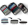 Compression Expandable Travel Luggage Cloth Organizer Packing Cubes 7 Pcs Set