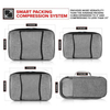 4 Pieces Waterproof Polyester Storage Cubes Suitcase Travel Compression Packing Cubes