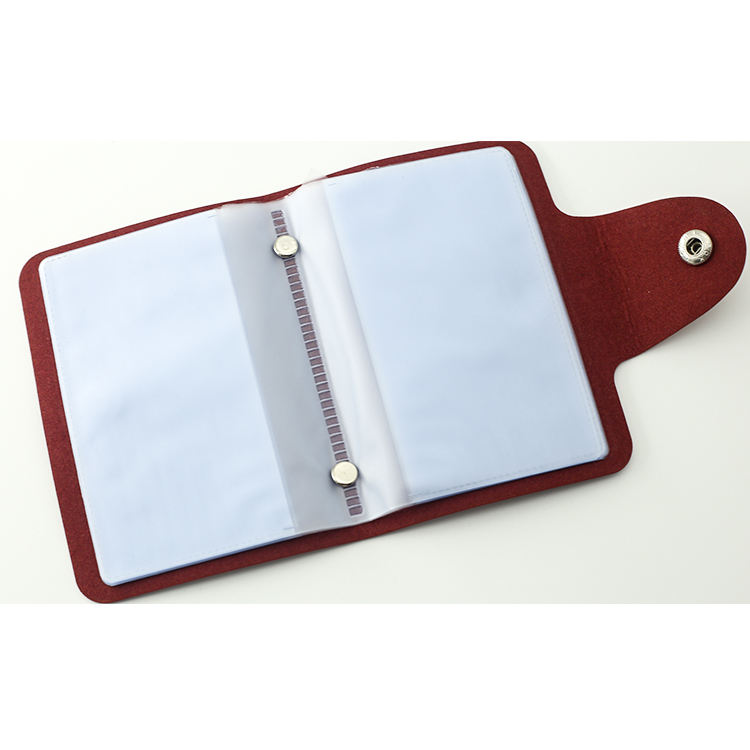 Mini PU leather cards holder pocket wallet