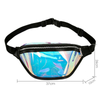 Women PVC Laser Hologram Waist Packs Fanny Pack Reflective Belt Bag