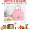 Wholesale Custom Double Deck Fashion Insulation Cooler Lunch Bag For Girls Ladies