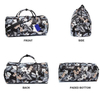Multifunctional girls women travel duffel storage bags luggage overnight carry on weekend sport duffel bag with strap
