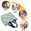 Cute Printing 600D Polyester Thermal Insulation Aluminium Foil Portable Cooler Lunch Tote Bag
