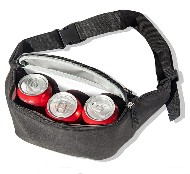 3 Pack Beer Bottle Waist Bag Big Hip Sack Can Fanny Bag with Adjustable Strap for Hiking Travel Camping