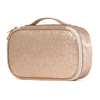 Portable Handle PU Leather Cosmetic Storage Bag Multifunction Travel Makeup Brush Small Accessories Organizer Case