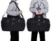 Factory custom designer travelling men women black fitness dancing carry on sports gym duffel bag plain sneaker duffle bag