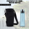 Heavy Duty Canvas Bottle Bag Sling Crossbody Bag Sports Water Bottle Carrier Holder Bag with Shoulder Strap