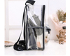 Clear Small Backpack Bag Transparent Daypack Waterproof See Through Bookbag Clear Mini PVC Backpacks for Kids Girls