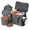 Weekend dogs cats travelling backpack airline approved tote food carrier bag pet dog travel bag organizer with multi-Function