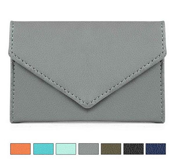 Woman PU Leather Card Case Wallet Credit Card Holder For Ladies