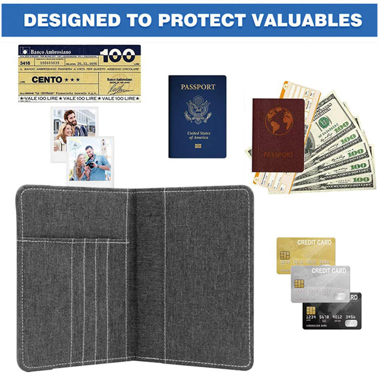 Custom Travel Business Trip Organizer Pouch Men Luxury Leather Credit Card Holder Passport Wallet