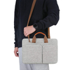custom eco recycled rpet laptop sleeve bags with portable handle waterproof business computer laptop briefcase bag