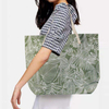 Large Logo Printing Designer Reusable Shopping Tote Shoulder Canvas Custom Beach Bag For Women