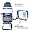 Hanging Toiletry Bag Clear Travel Toiletry Bag with Detachable TSA Approved Small Clear Bag Airline 3-1-1 Carry On Compliant Ba
