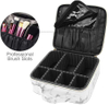 Large Cosmetic Bag Train Case Makeup Travel Storage Bag Portable Brush Holder Marble Makeup Bag With Handle